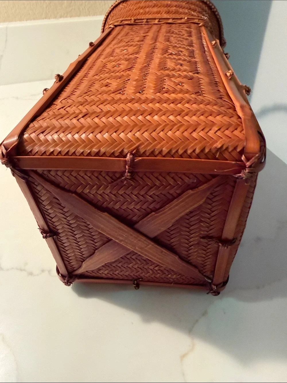 Vintage Ikebana Basket Medium